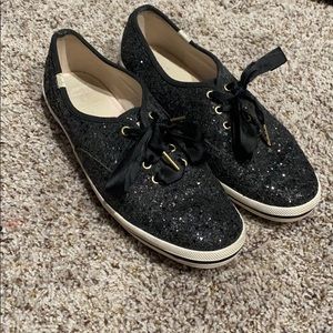 Kate Spade X Keds Black sparkle Shoes sz9